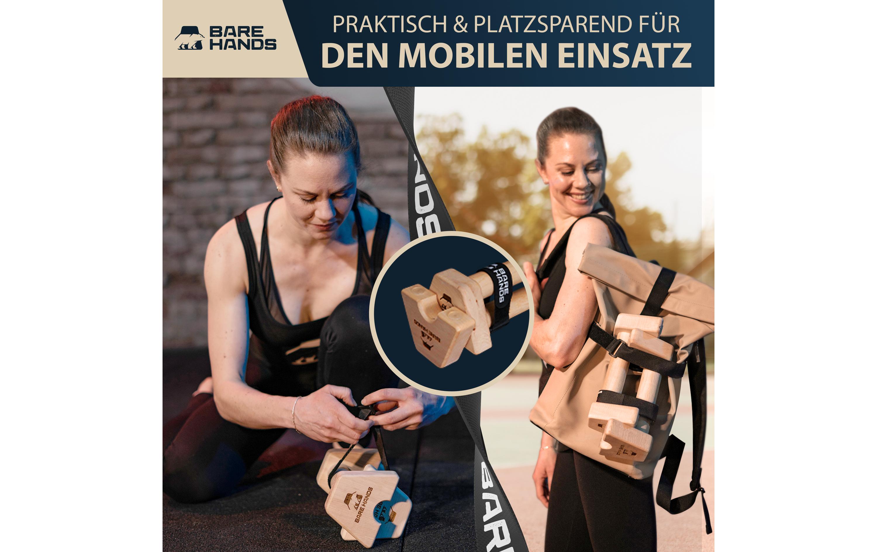 Bare Hands Liegestützgriffe Gr. S