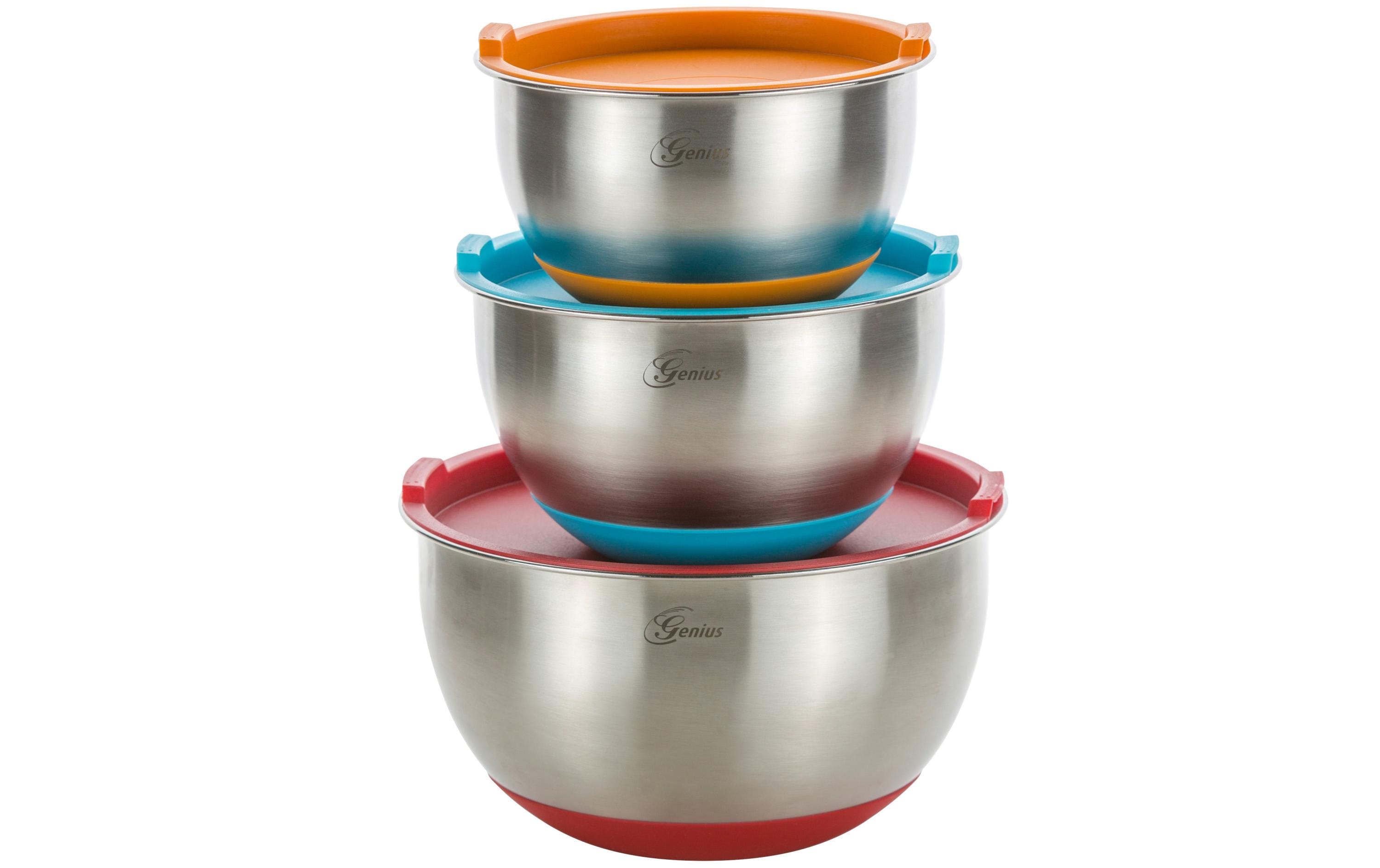 Genius Rührschüssel-Set 1 l, 2 l, 3 l, Mehrfarbig