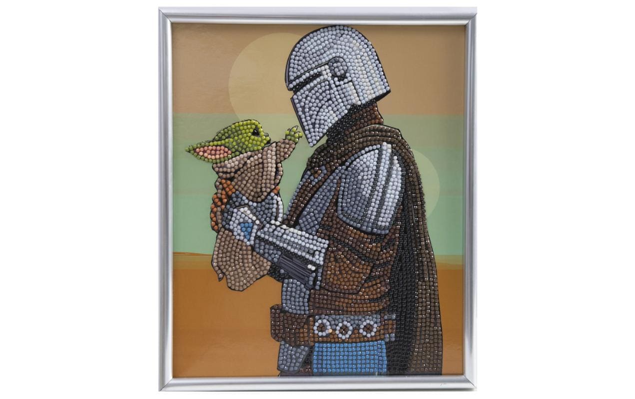CRAFT Buddy Bastelset Crystal Art Grogu & Mando 21 x 25 cm CRAFT Buddy Bastelset Crystal Art Grogu & Mando 21 x 25 cm