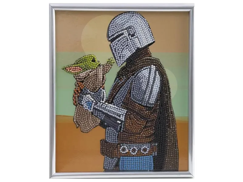 CRAFT Buddy Bastelset Crystal Art Grogu & Mando 21 x 25 cm CRAFT Buddy Bastelset Crystal Art Grogu & Mando 21 x 25 cm