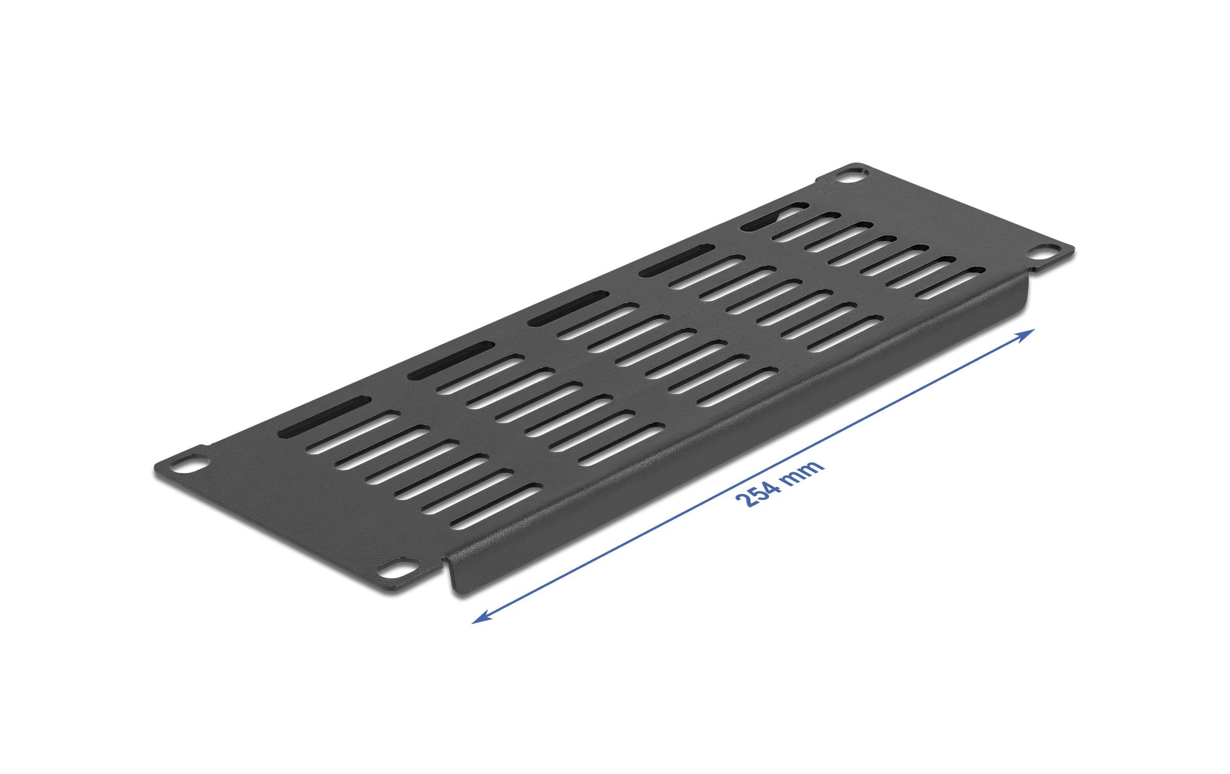 Delock Netzwerkschrank Panel 2HE mit Lüftungsschlitzen 10