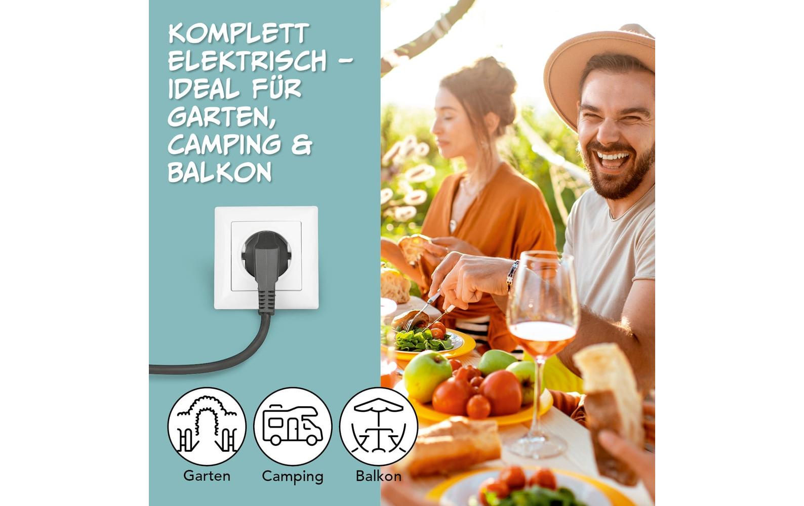 GOURMETmaxx Party-Pfanne mit Deckel, 1500 W