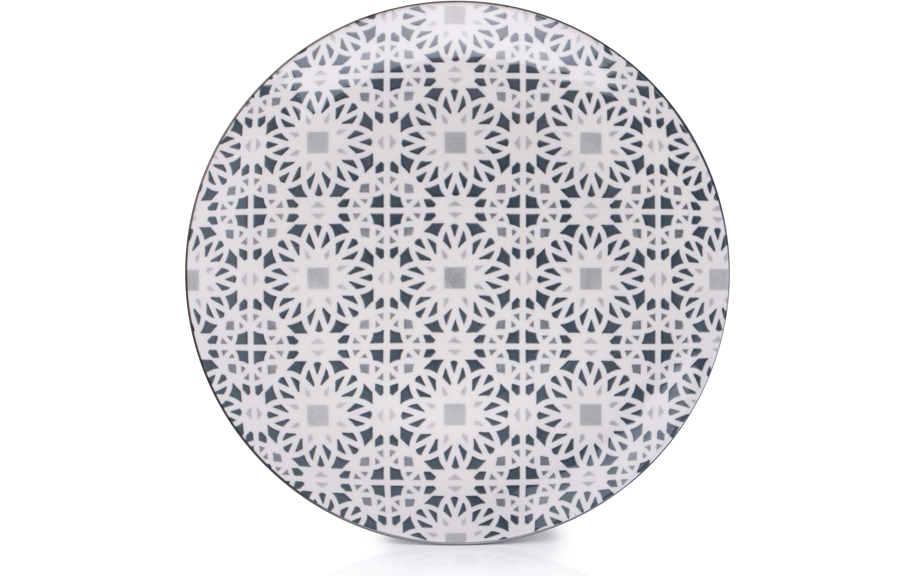 alpina Geschirrset mit Muster 16-teilig