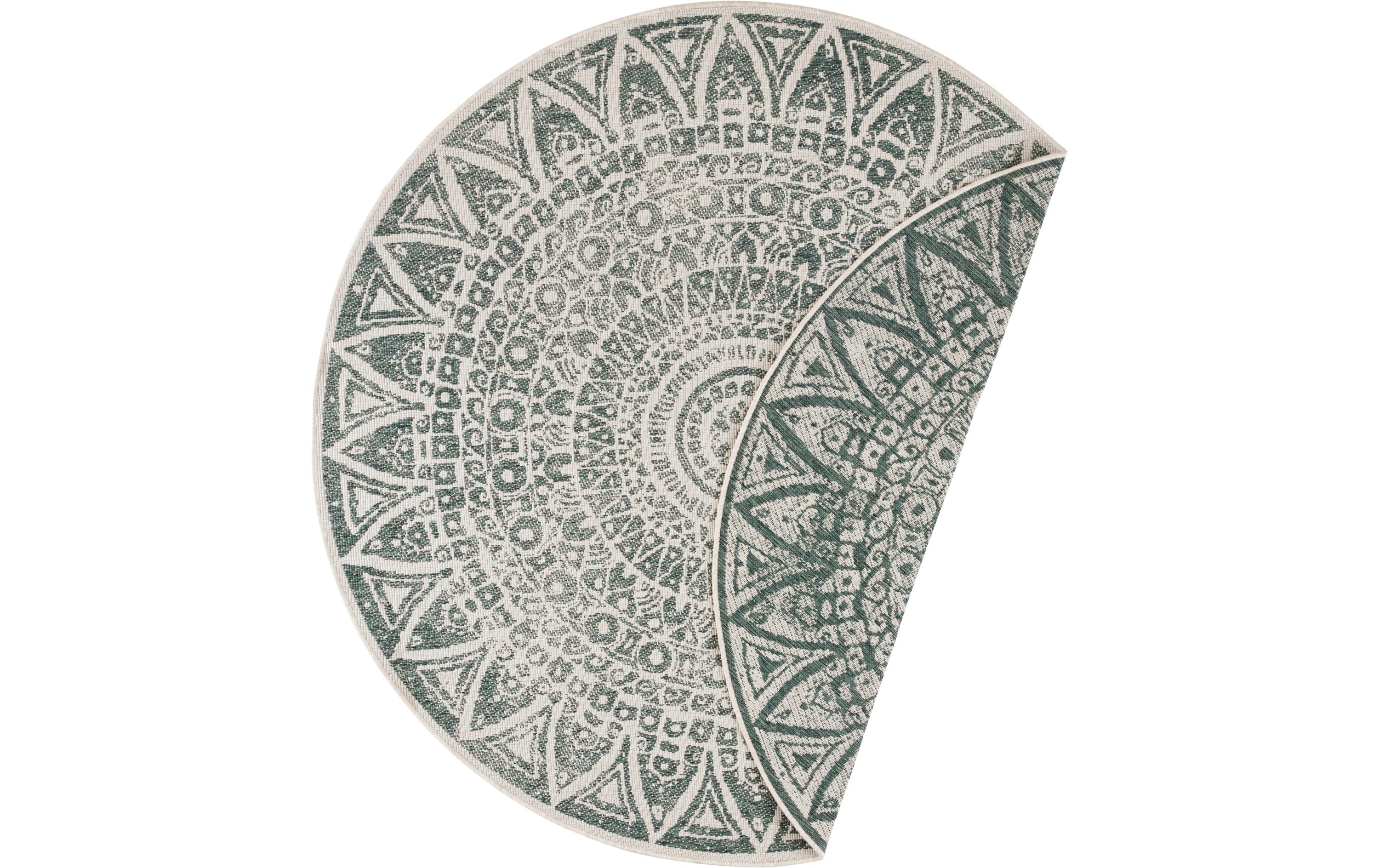 Freundin Home Collection Teppich Lilja 140 cm, Grün