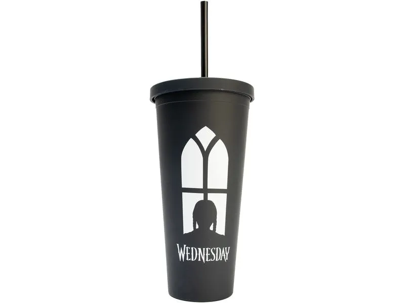 Thumbs Up! Wednesday Becher mit Strohhalm Thumbs Up! Wednesday Becher mit Strohhalm