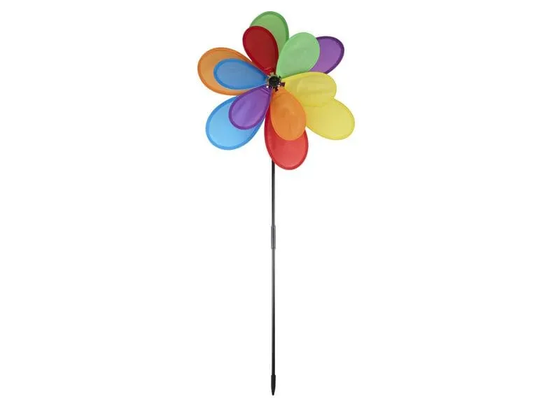 Arti Casa 502175 Gartenwindrad Kunststoff Blume Mehrfarbig