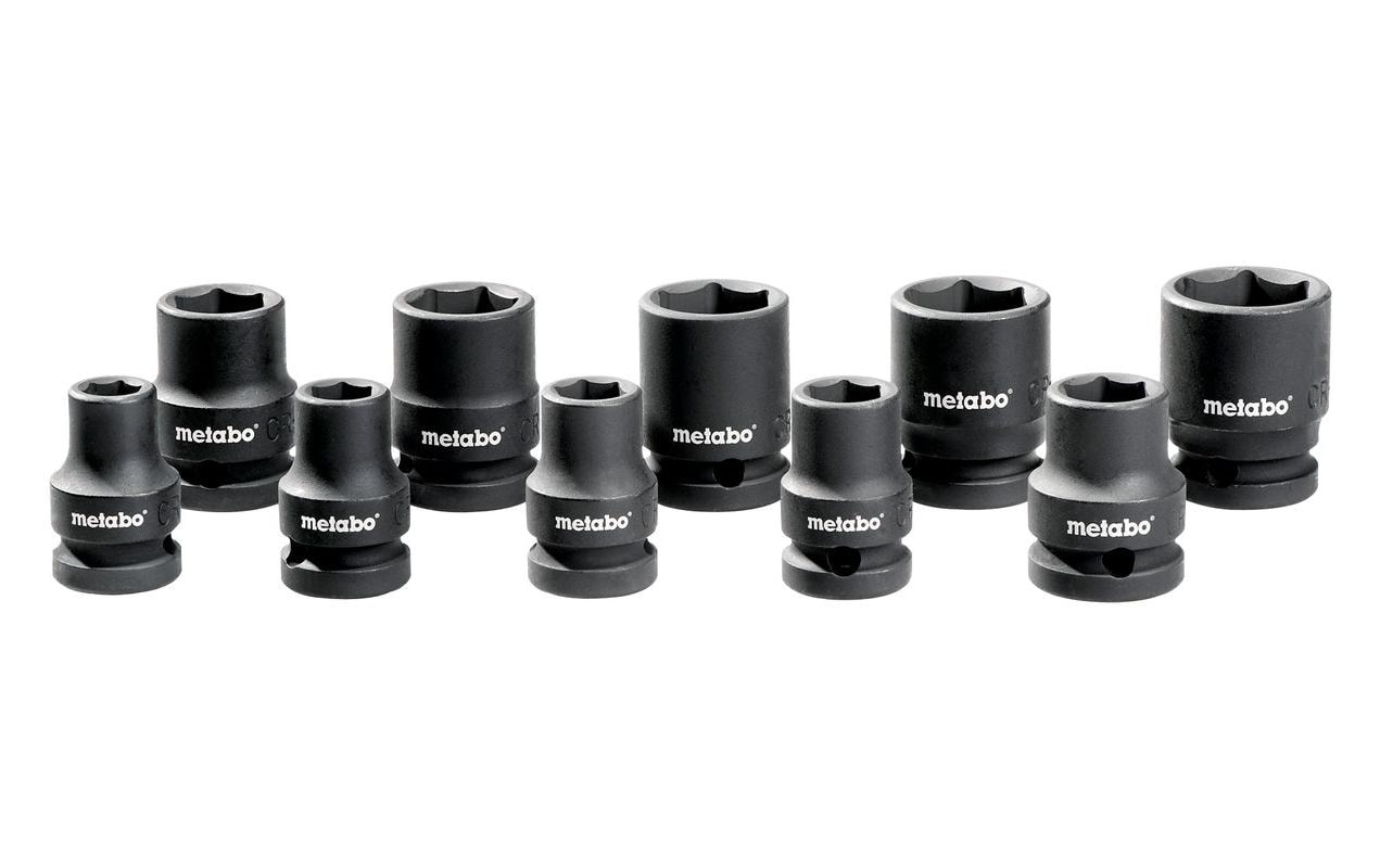 Metabo Steckschlüssel Steckschlüsselsatz 1/2 10 tlg.,10-24 mm Metabo Steckschlüssel Steckschlüsselsatz 1/2 10 tlg.,10-24 mm