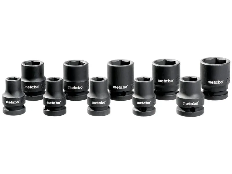 Metabo Steckschlüssel Steckschlüsselsatz 1/2 10 tlg.,10-24 mm Metabo Steckschlüssel Steckschlüsselsatz 1/2 10 tlg.,10-24 mm