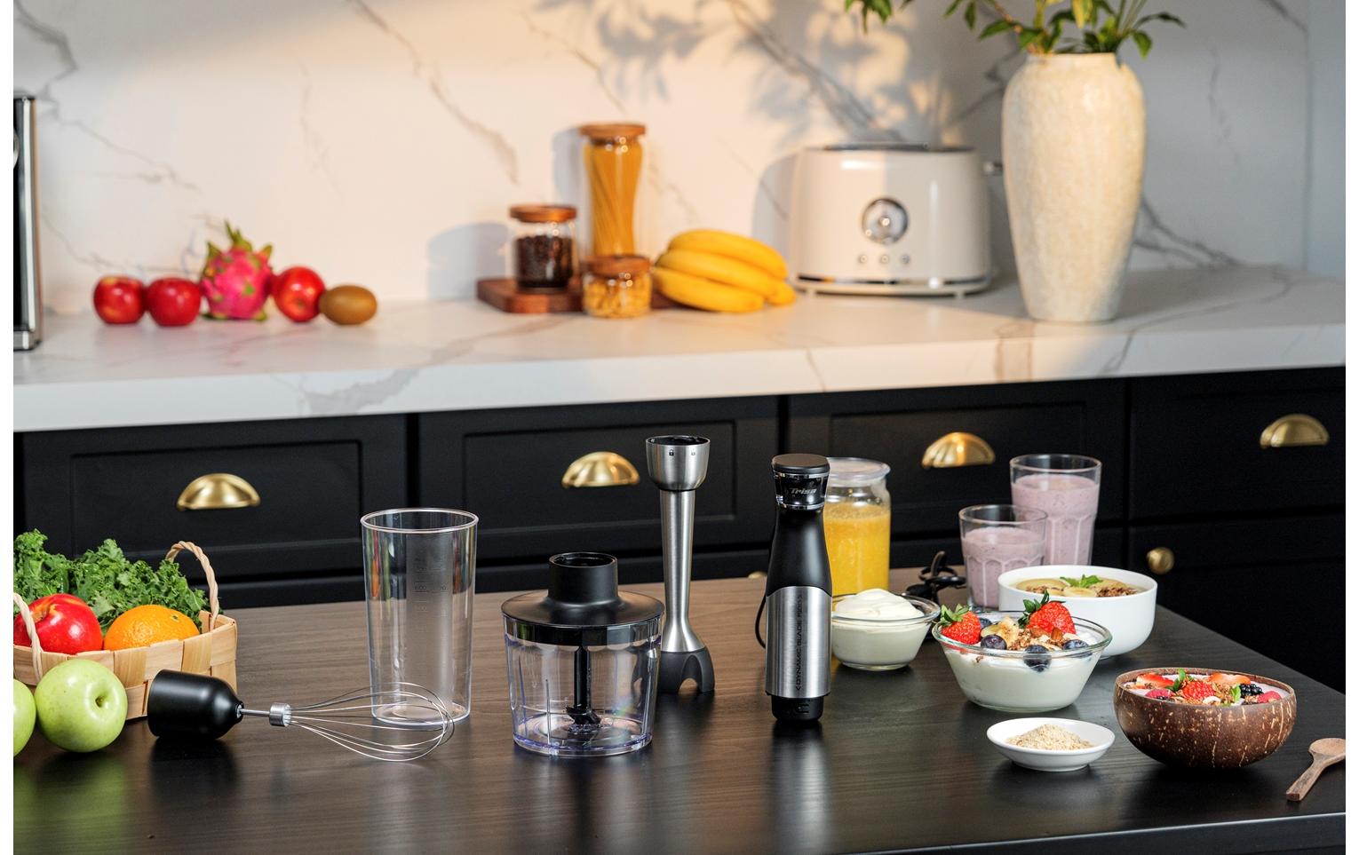 Trisa Stabmixer Dynamic Blade 1500 Schwarz/Silber