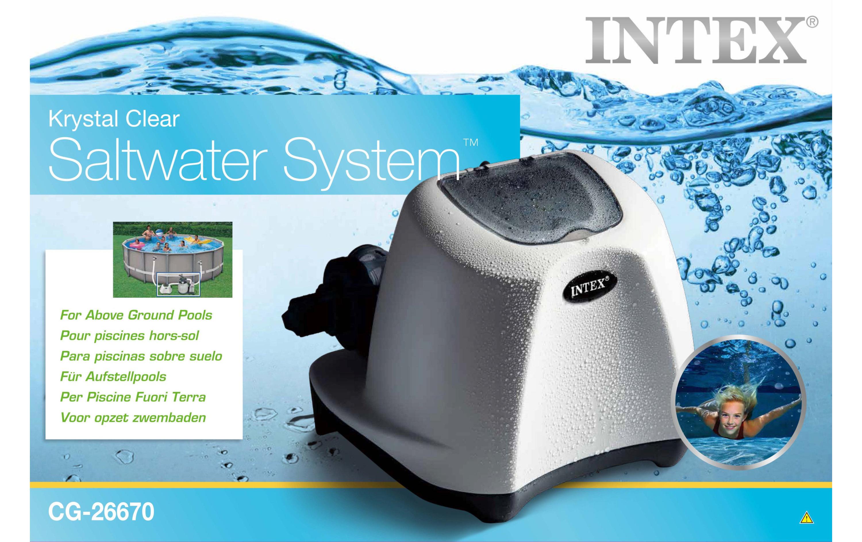 Intex Salzwassersystem Krystal Clear für Pools bis 56'800 l Intex Salzwassersystem Krystal Clear für Pools bis 56'800 l