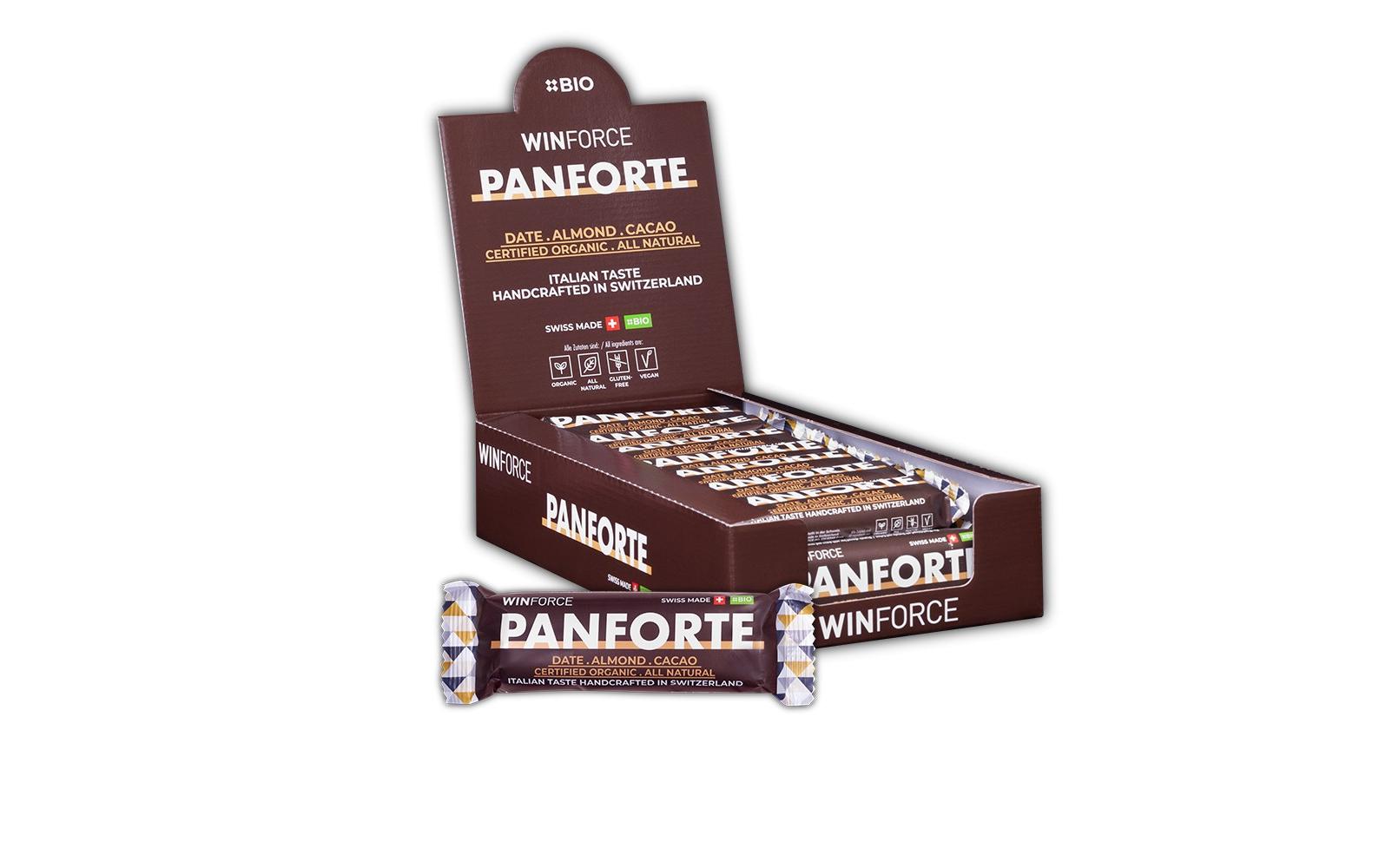 WINFORCE Riegel Panforte Bar Date-Almond-Cacao, 24 Stück
