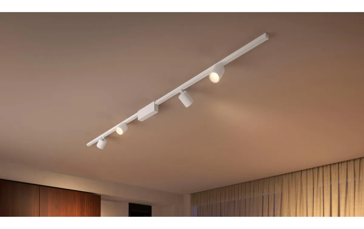 Philips Hue Perifo Basis-Set Deckenleuchte 4 Spots Weiss