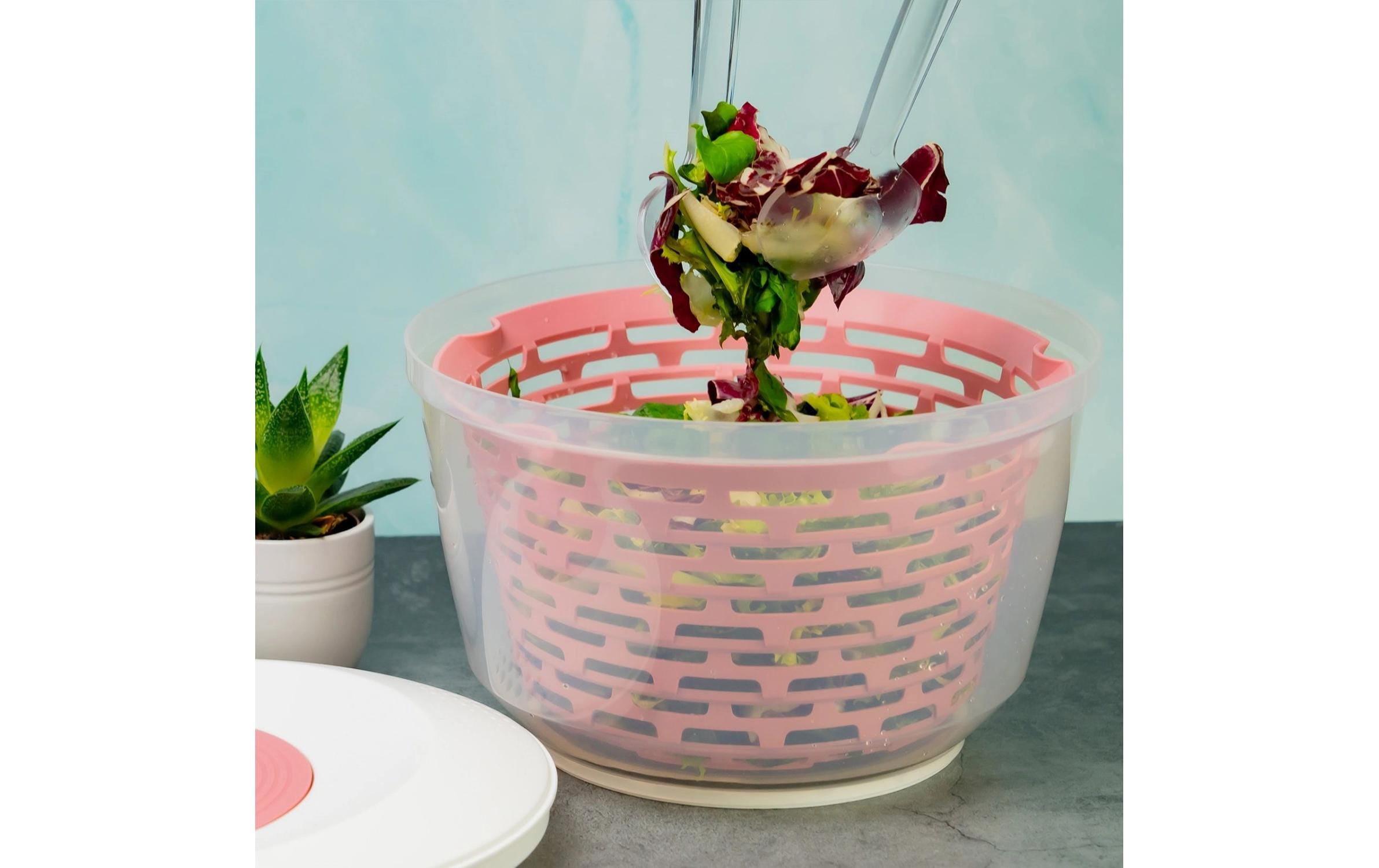 Westmark Salatschleuder Spinderella 23.5 cm, Rosa