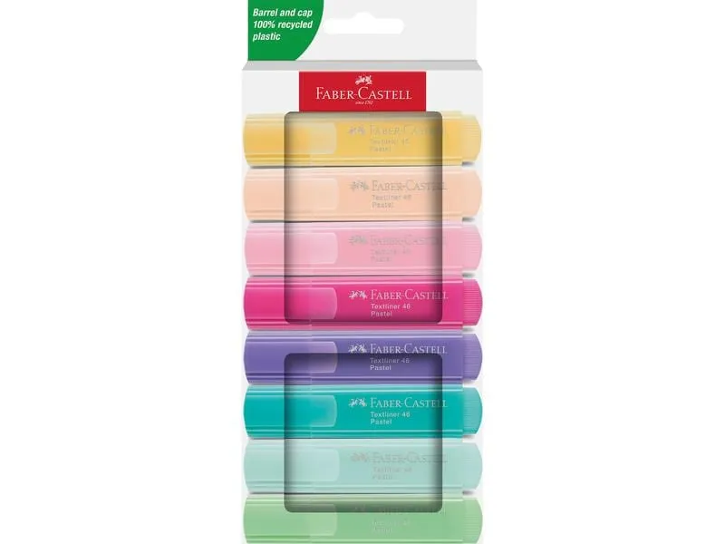 Faber-Castell Textmarker Pastell 8er Pack Karton Faber-Castell Textmarker Pastell 8er Pack Karton
