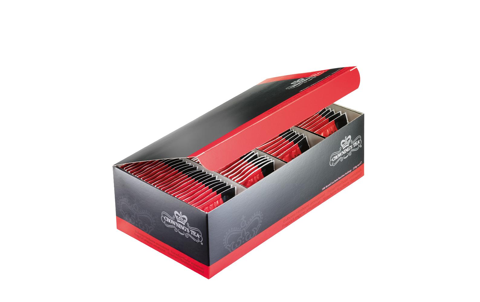 Crowning’s Tea Teebeutel Erdbeer/Himbeer 100 Stück