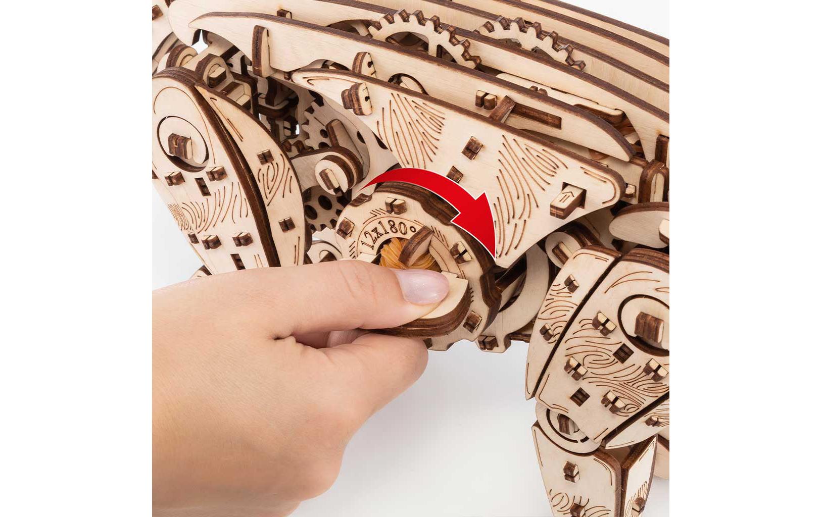 Eco-Wood-Art Bausatz Katze Natur