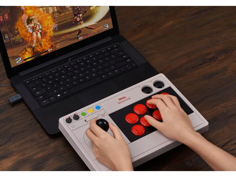 8bitdo Arcade Stick grau