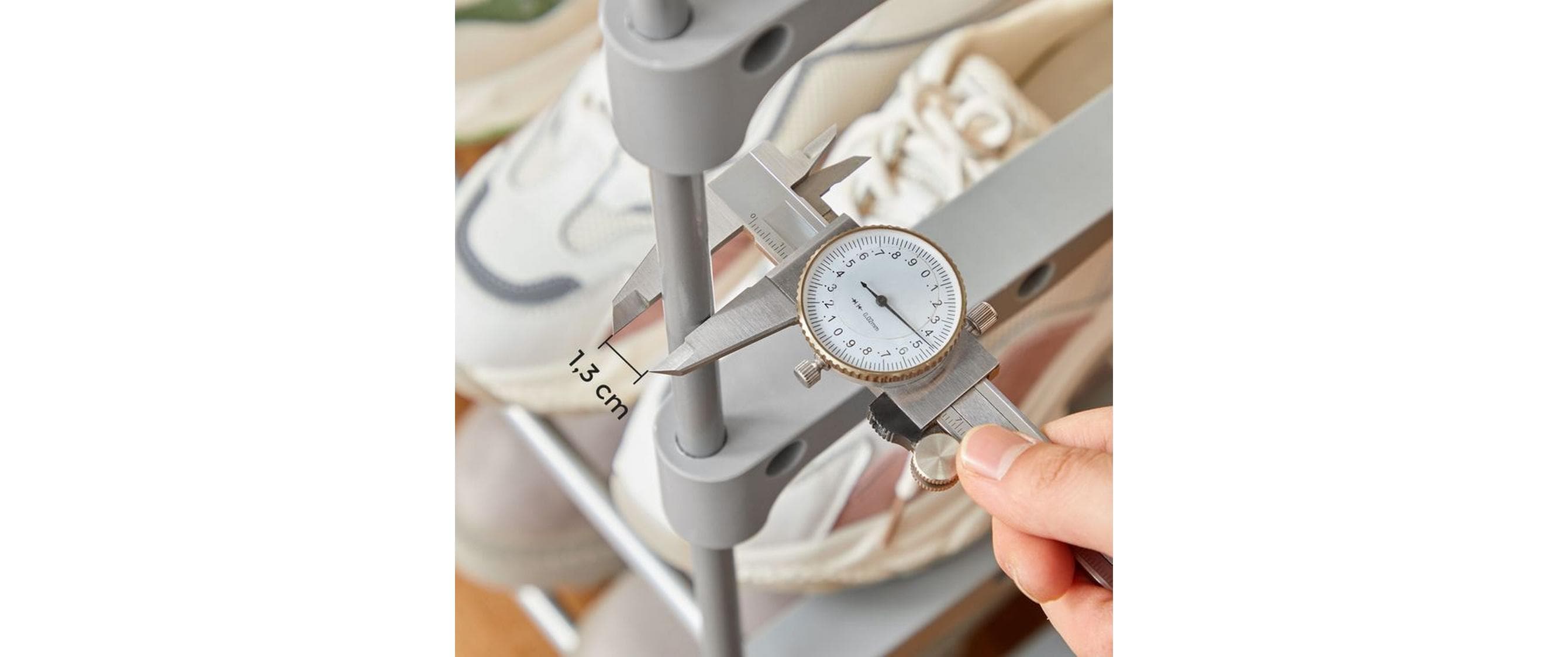 Songmics Schuhregal 30 cm x 174 cm, Grau