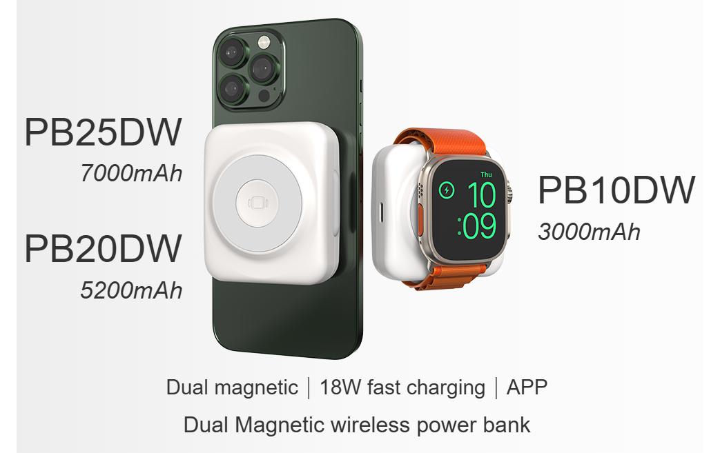 ISDT Powerbank PB25DW 25 Wh, Wireless Charger, USB-C 18W