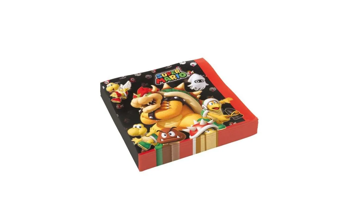 Amscan Papierservietten Super Mario 20 Stück Amscan Papierservietten Super Mario 20 Stück