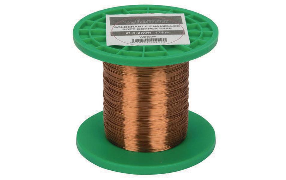 Velleman Wickeldraht WIK02N, Ø0.2mm, 178m, 50g 1 Stück Velleman Wickeldraht WIK02N, Ø0.2mm, 178m, 50g 1 Stück