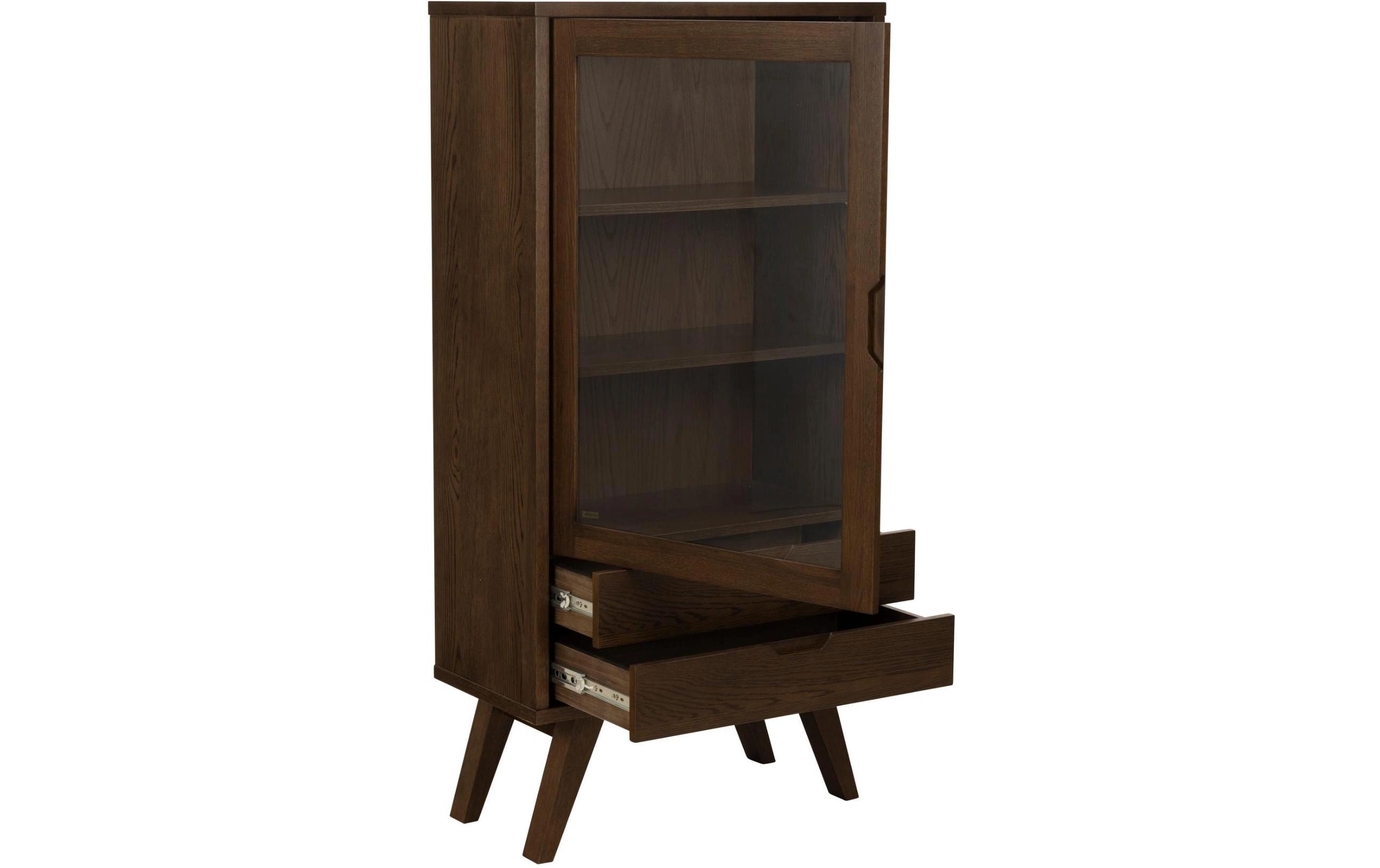 AC Design Vitrine A-Line Dunkelbraun72 x 36 x 145 cm