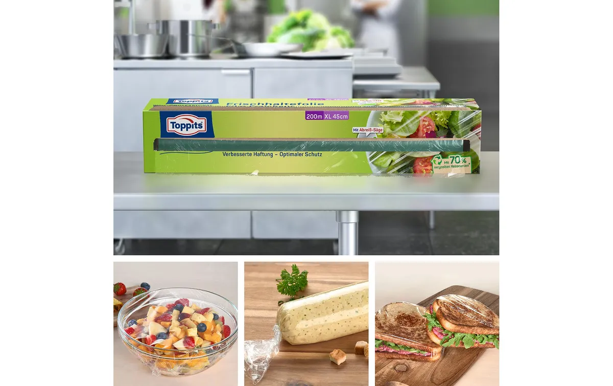 Toppits Frischhaltefolie XL 1 Stück, Transparent Toppits Frischhaltefolie XL 1 Stück, Transparent