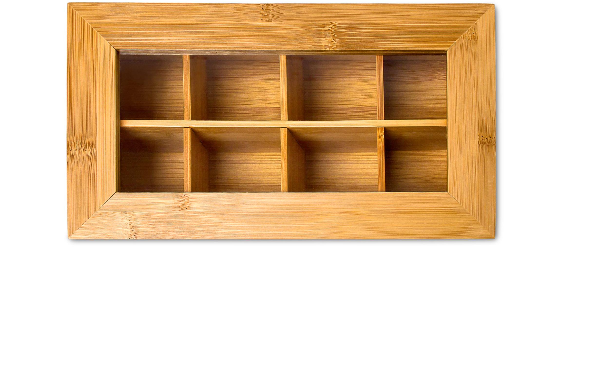 relaxdays Teebeutel-Box Braun