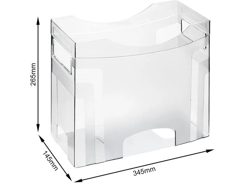 Rotho Zubehör Hängeregister Cube Hängemappenbox, Transparent