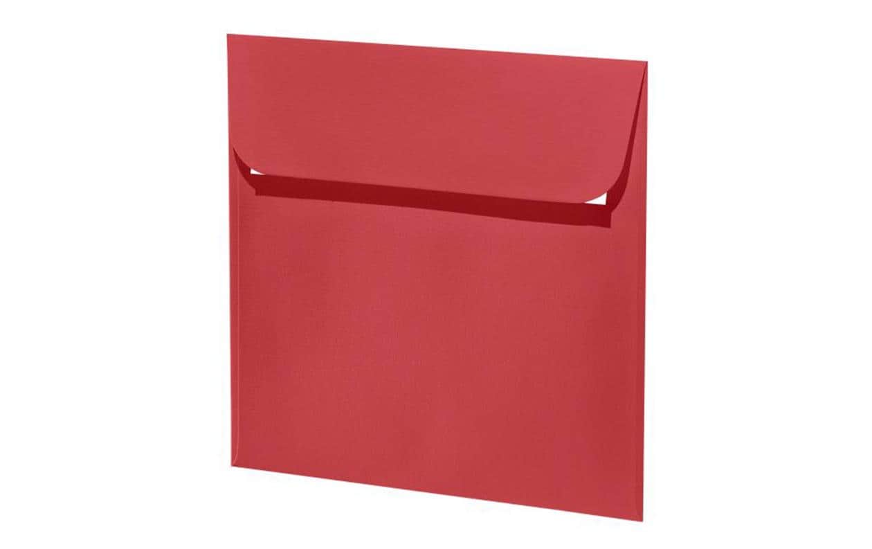 Artoz Couvert 1001, 16 x 16 cm, 5 Stück, Rot