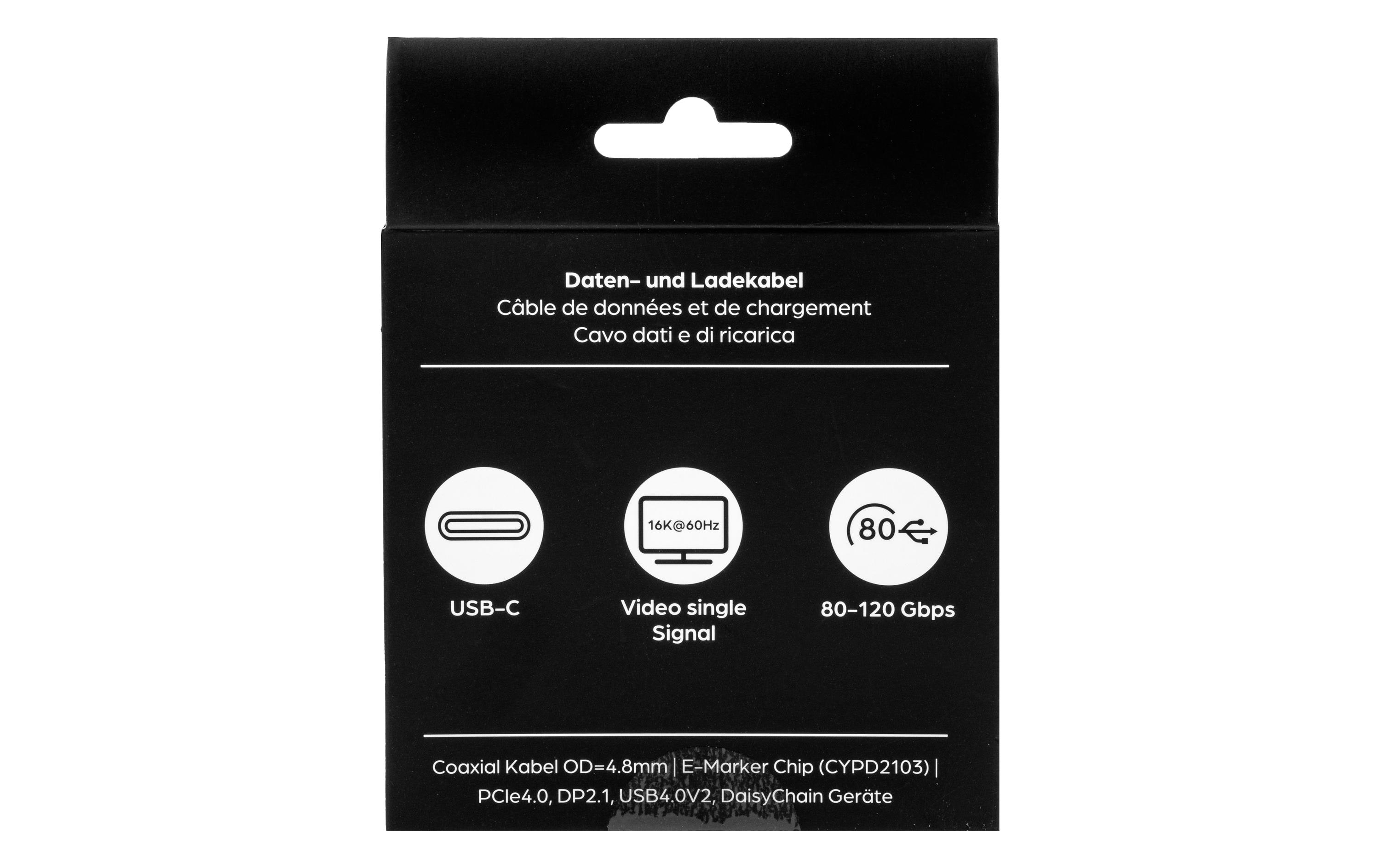 onit Thunderbolt-5-Kabel USB C - USB C 0.5 m, Weiss