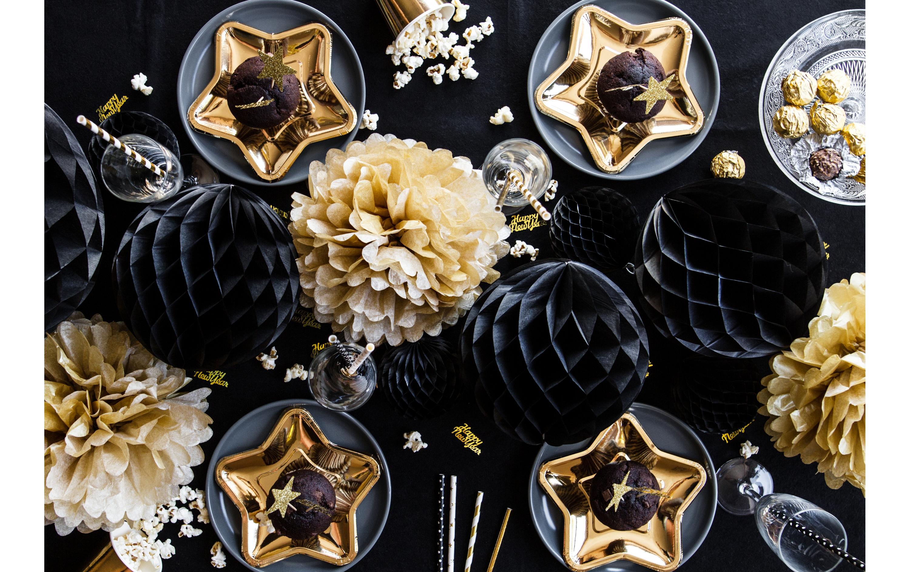 Partydeco Streudeko Happy New Year 4 x 2 cm, 3 g