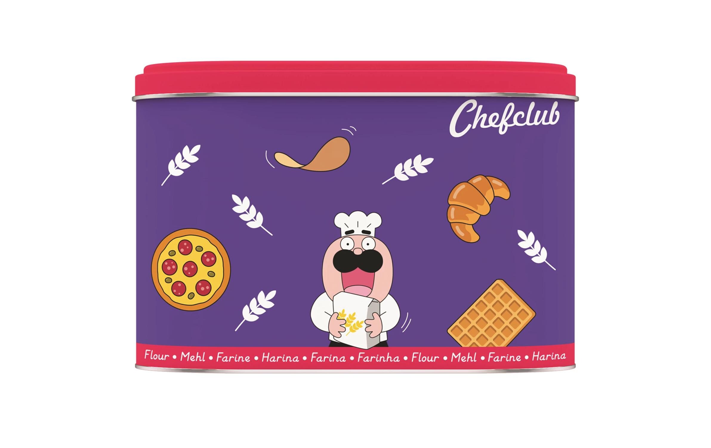 Chefclub Mehldose 1,5 kg, Violett