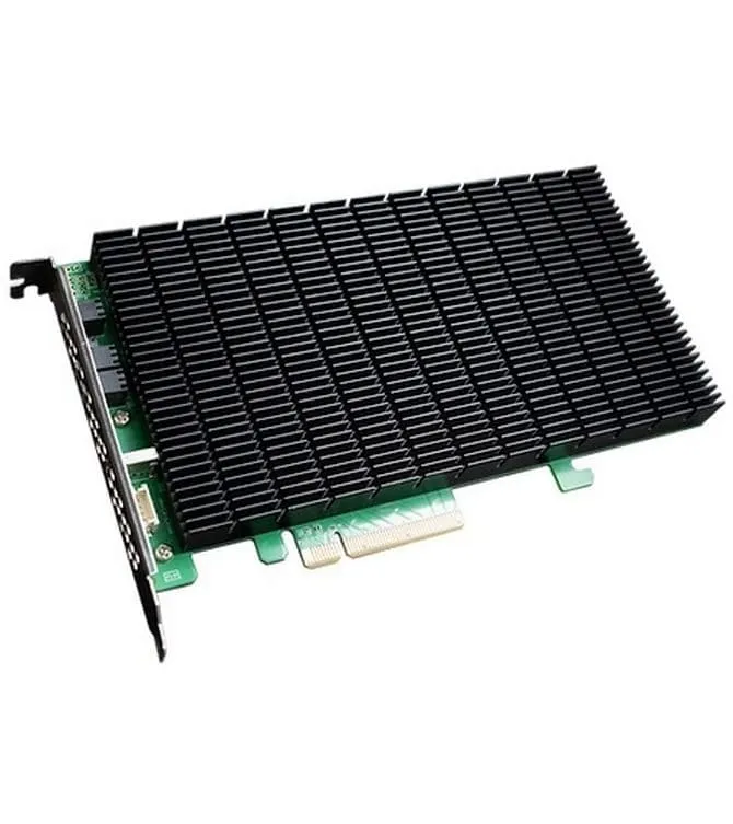 Highpoint RAID-Controller SSD6204A PCI-Ex8v3 - 4x M.2 NVMe, bootfähig