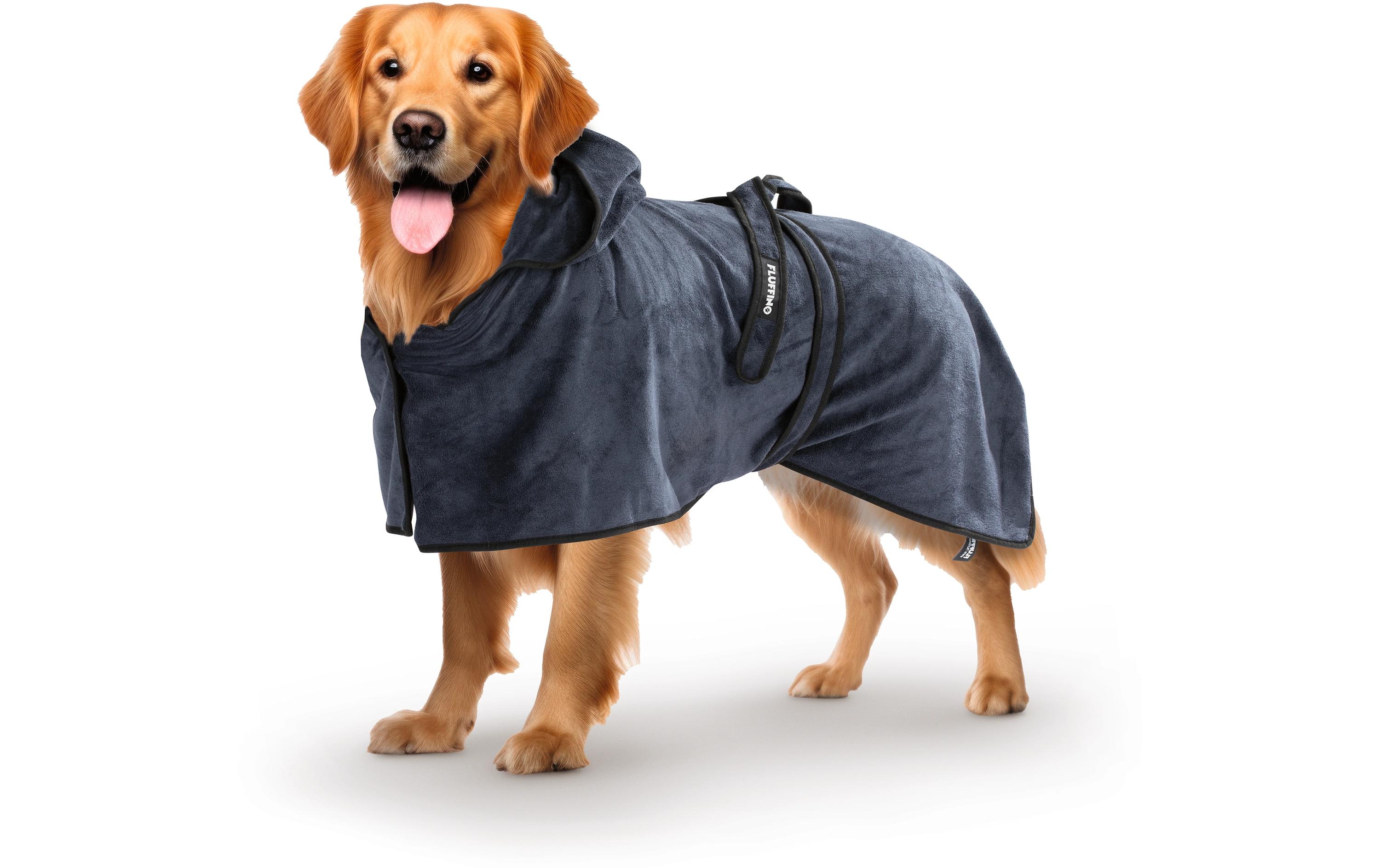 Fluffino Bademantel Beige / Blau, M Fluffino Bademantel Beige / Blau, M