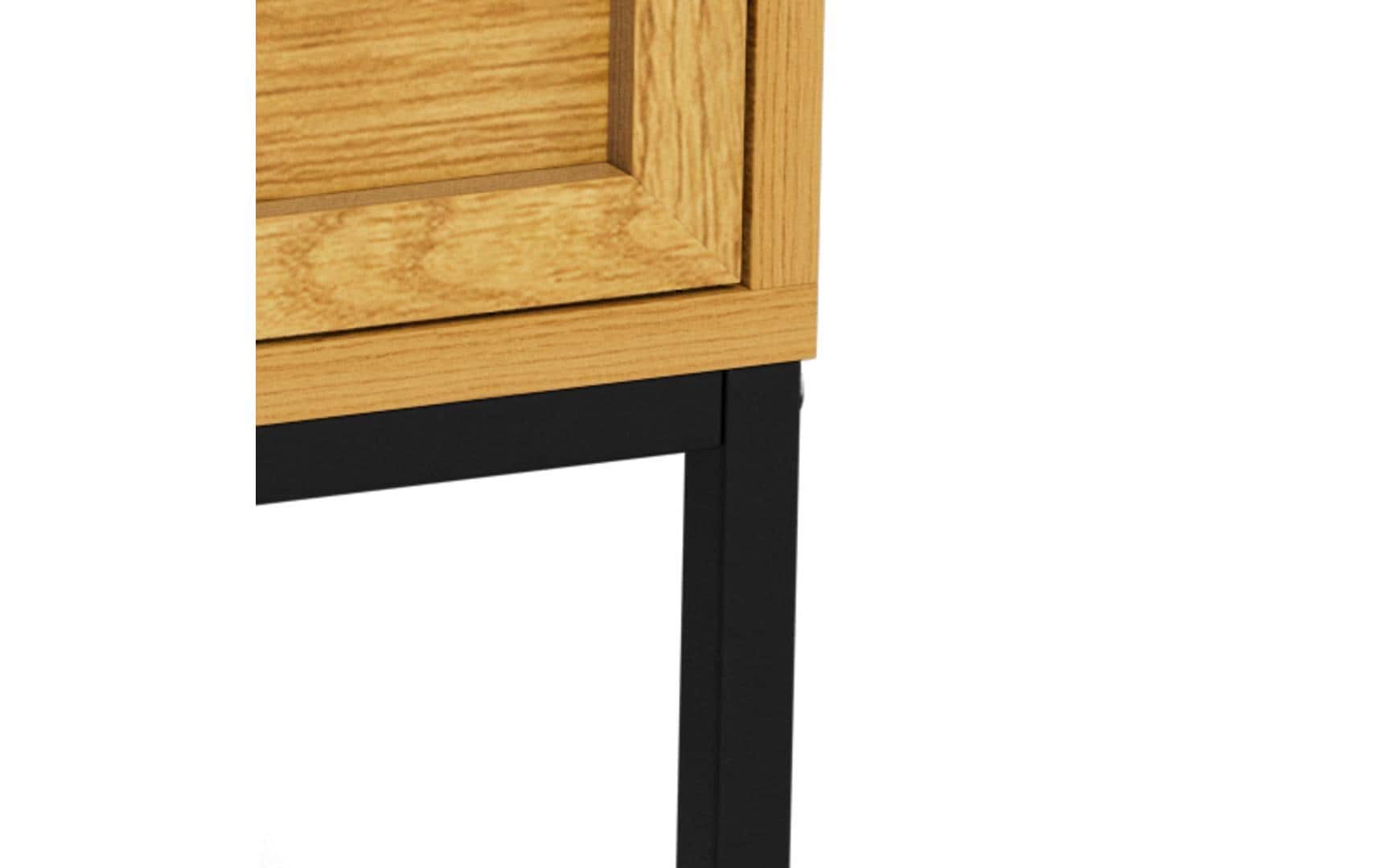 AC Design Nachttisch Palmdale Hellbraun, 45.6 x 40 x 61 cm