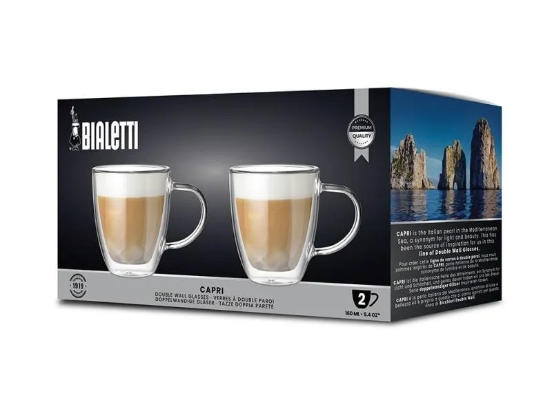 Bialetti Cappuccinotasse Capri 160 ml, 1 Stück, Transparent Bialetti Cappuccinotasse Capri 160 ml, 1 Stück, Transparent