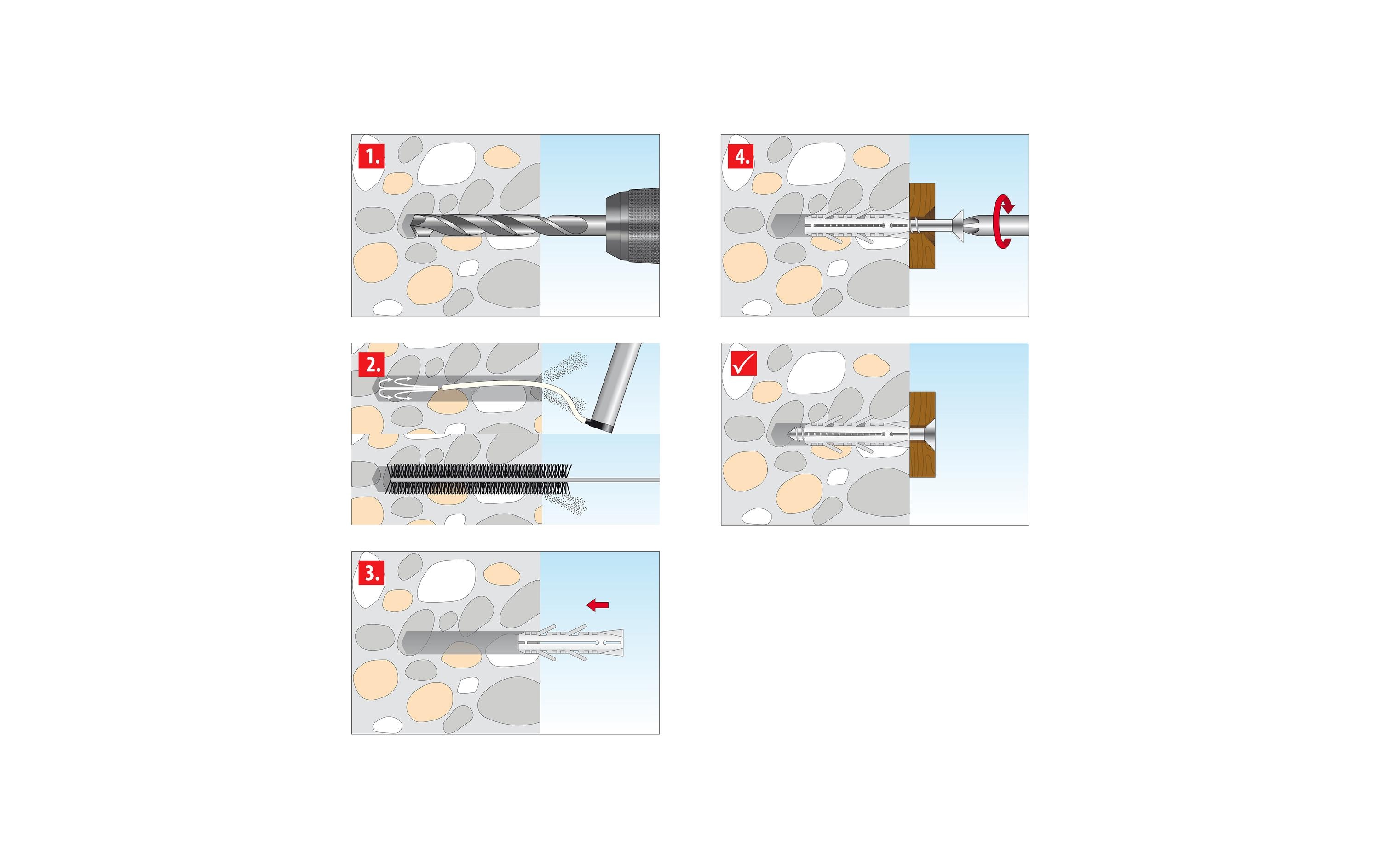 Tox-Dübel Dübel Sortiment L-Boxx Mini Beton, 296 Stück