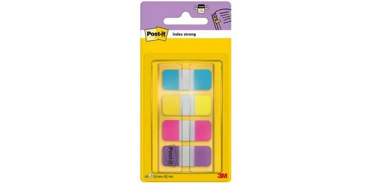 Post-it 3M Index Strong Mehrfarbig, 3 Stück Post-it 3M Index Strong Mehrfarbig, 3 Stück