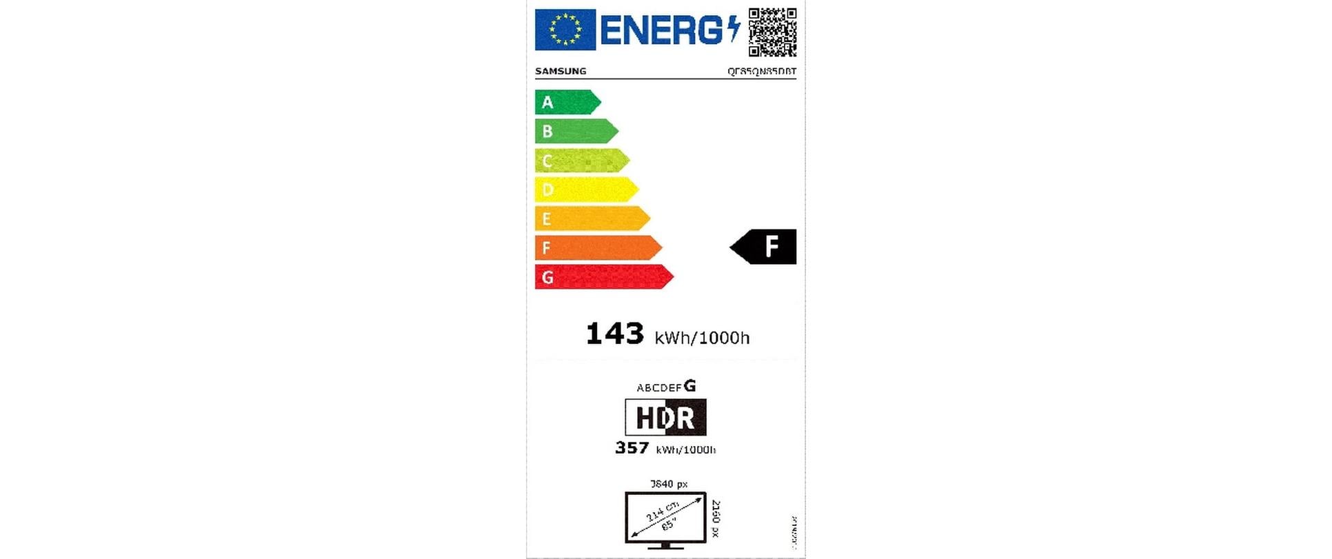 Samsung TV QE85QN85D BTXXN 85, 3840 x 2160 (Ultra HD 4K), QLED Samsung TV QE85QN85D BTXXN 85, 3840 x 2160 (Ultra HD 4K), QLED