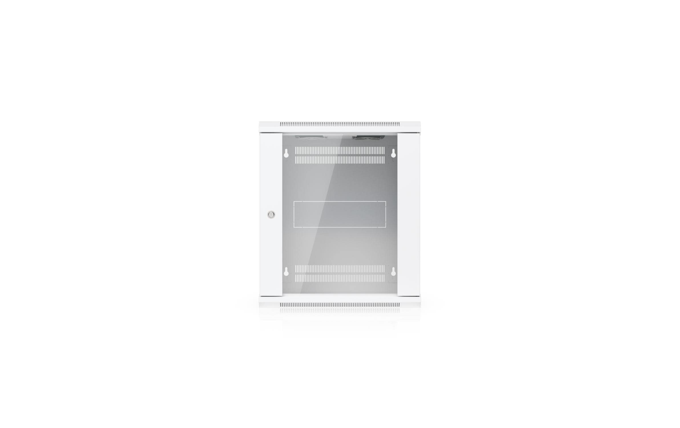 Ubiquiti Wandschrank 12U Rack 19 / 12HE / Weiss, Glastür
