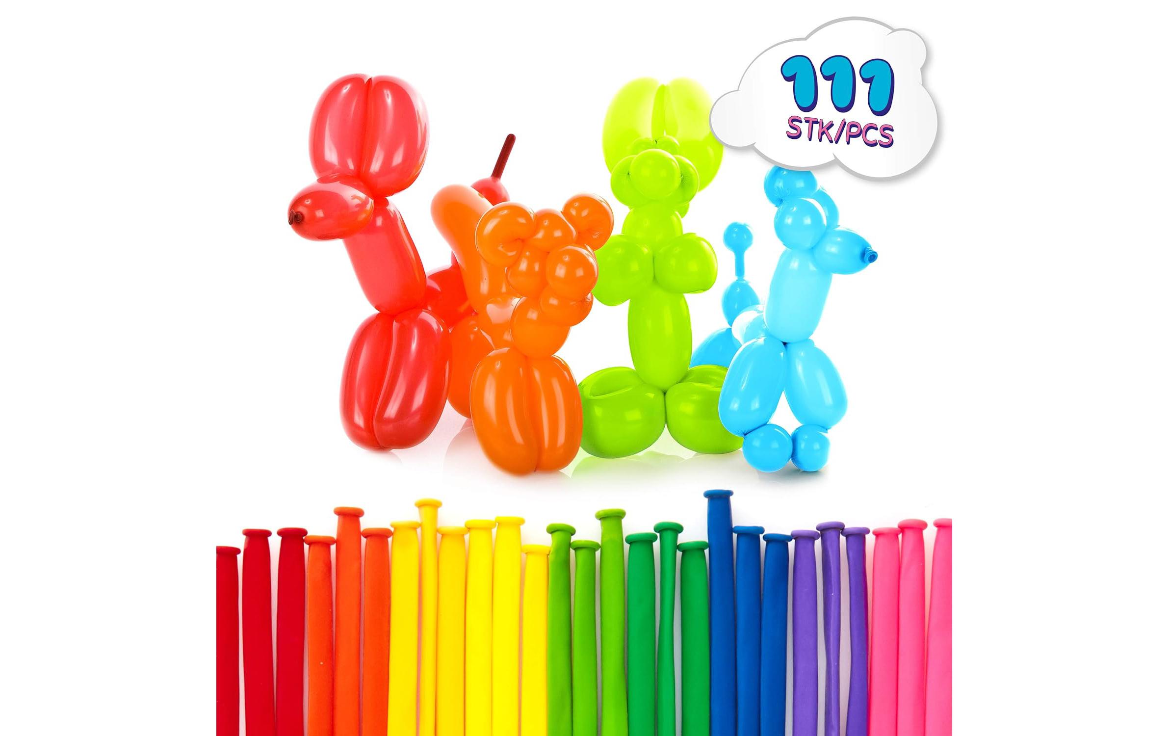 Lumaland Luftballon Set 111 Stück, Mehrfarbig