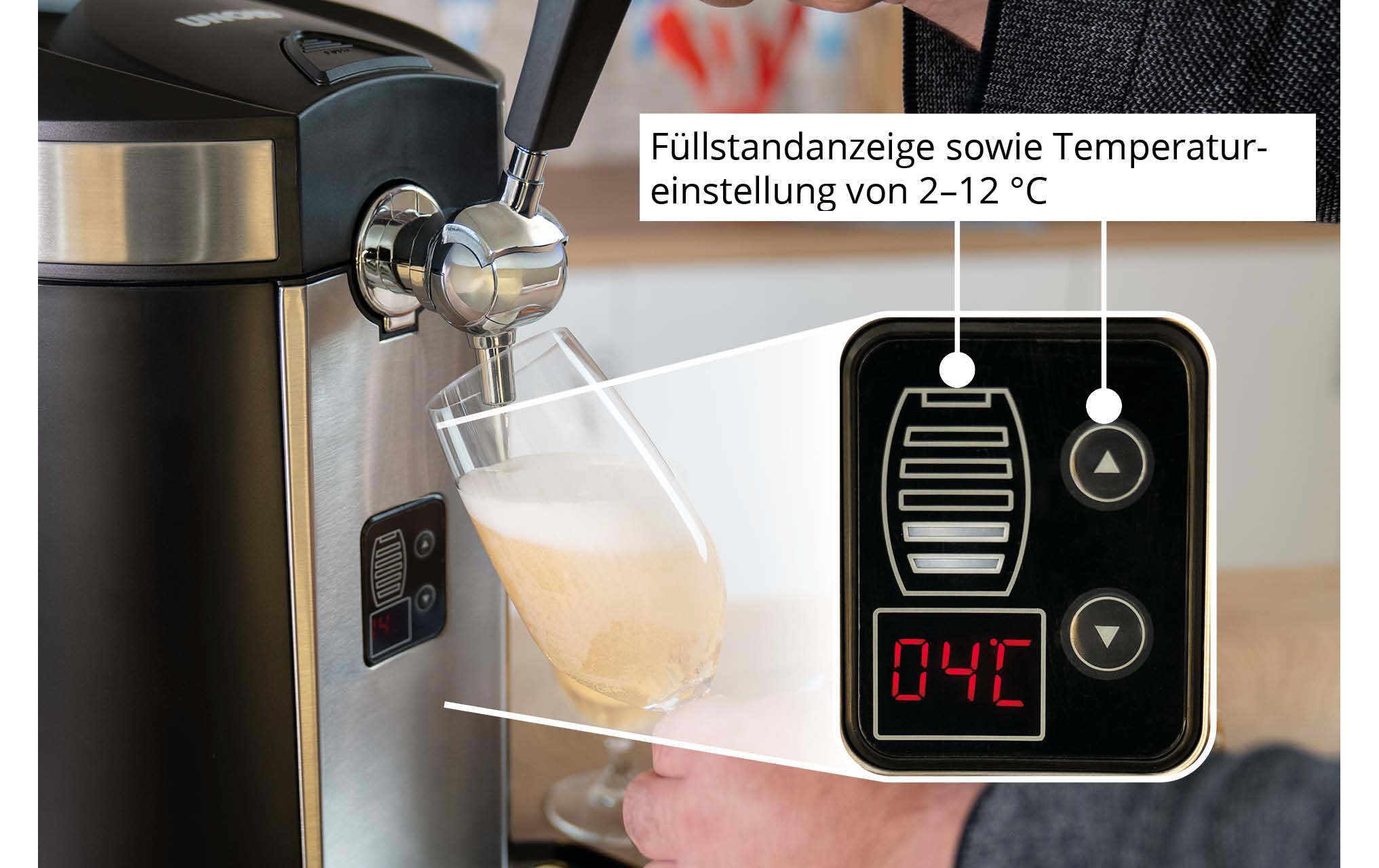 Unold Bierkühler Franzl Schwarz/Silber