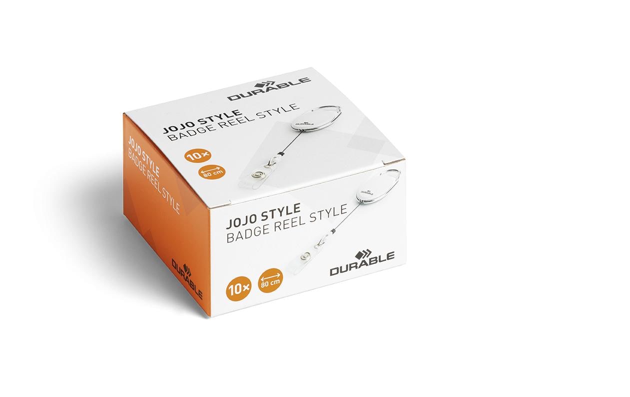 DURABLE Ausweishalter Jojo Style Weiss, 10 Stück