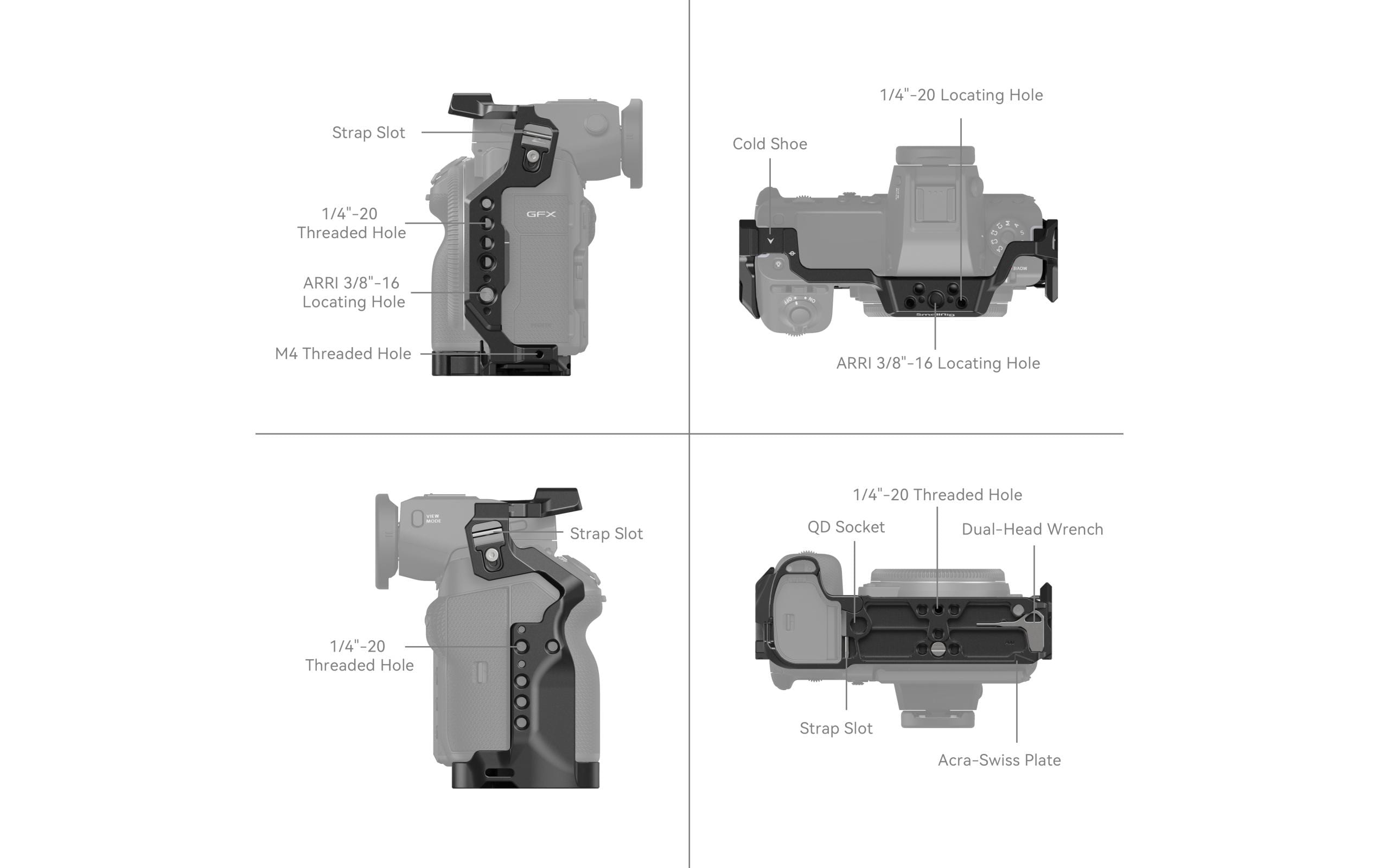 Smallrig Cage FUJIFILM GFX100 II Kit Smallrig Cage FUJIFILM GFX100 II Kit