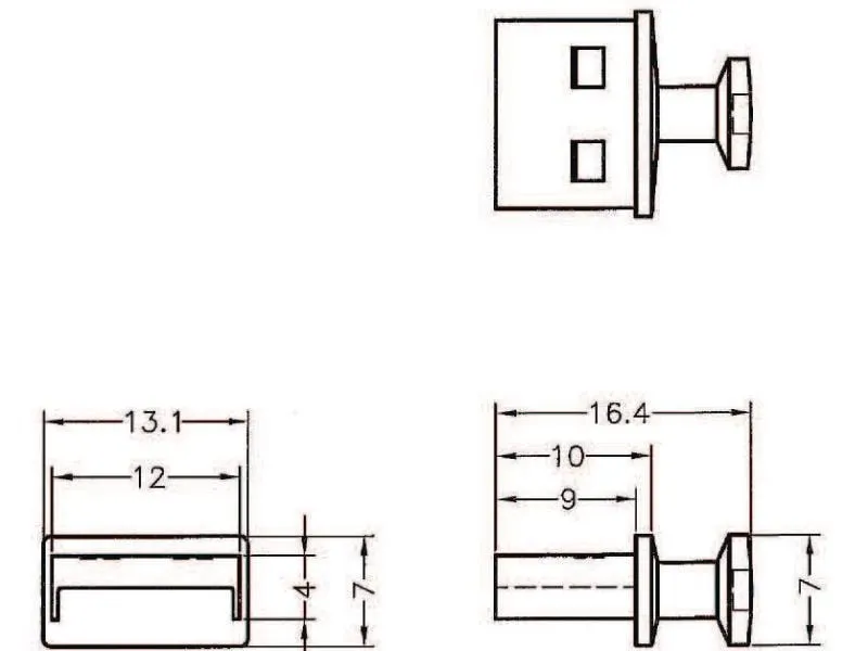 Delock Blindstecker/Staubschutz USB-A 10 Stück Schwarz