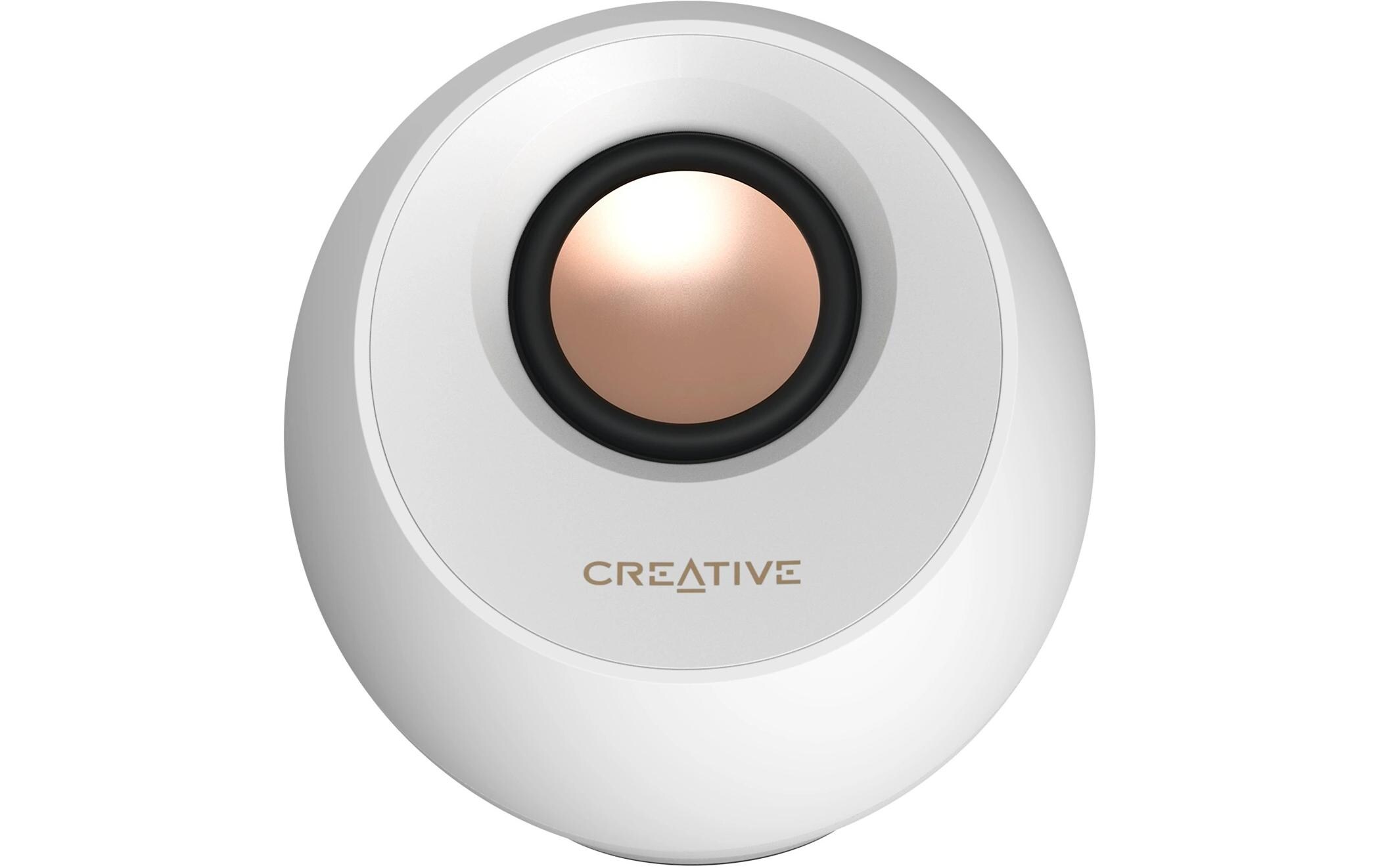 CREATIVE PC-Lautsprecher Pebble Pro weiss