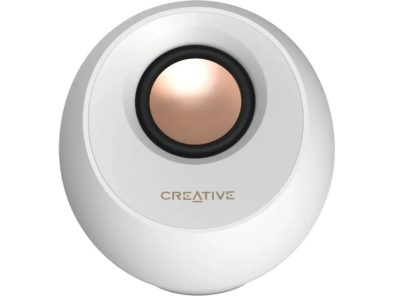 CREATIVE PC-Lautsprecher Pebble Pro weiss