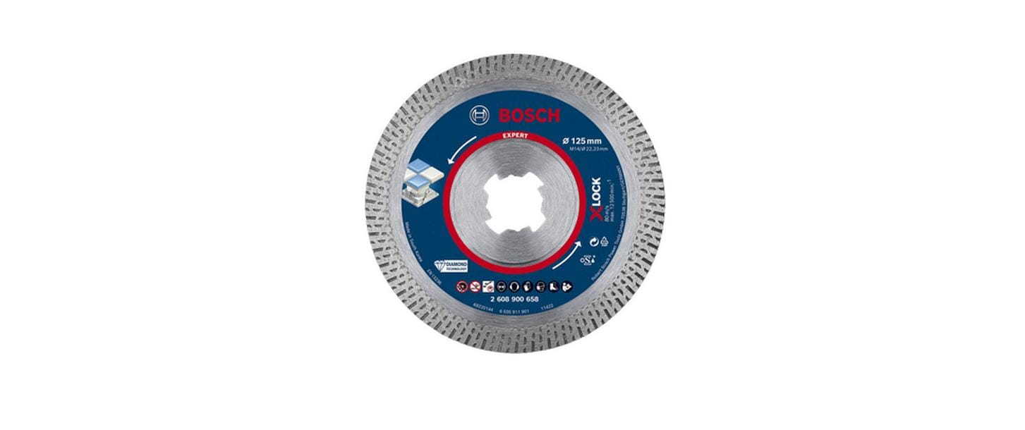 Bosch Professional Diamanttrennscheibe EXPERT HardCeramic X-LOCK, 125 mm