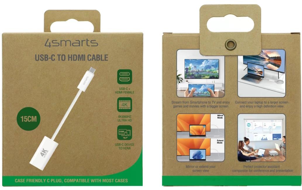 4smarts Adapter 4K 60Hz USB Type-C - HDMI 4smarts Adapter 4K 60Hz USB Type-C - HDMI